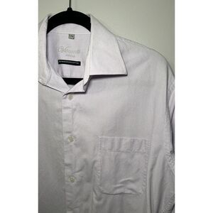 Luchiano Visconti Roma Long sleeve French cuff‎ Sz 15 1/2 Button Down  Lavender